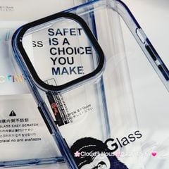 Case Ốp điện thoại iPhone Likgus Kính Trong KingKong viền màu Camera iPhone 15/16/Pro/Plus/Promax