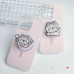 Case Ốp điện thoại iPhone Trong Nhám Magsafe Hồng Pastel Zoozoo Case iPhone 12/13/14/15/16/Pro/Promax