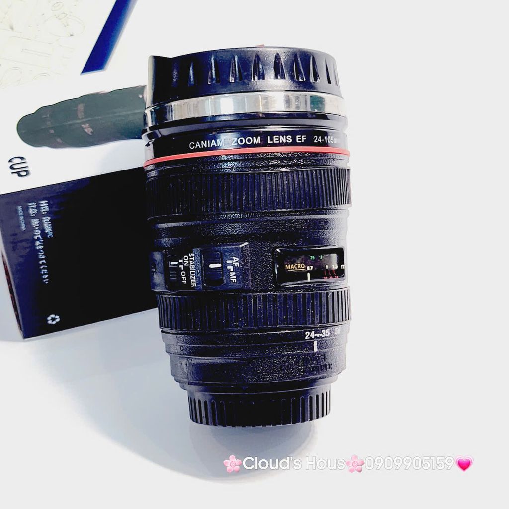Ly Nước Hình Ống Kính Camera Caniam
