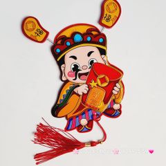Ông Thần Tài Trang Trí Ngày TẾT (Hít tủ lạnh, treo mai, treo đào,..)