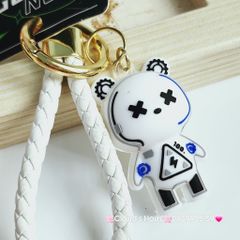 Móc Khoá Bearbrick Bóng Dây da