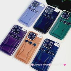 Case Ốp điện thoại iPhone Silicone chống bẩn Da Chống dựng kèm cường lực camera iPhone 13/14/15/Pro/Promax