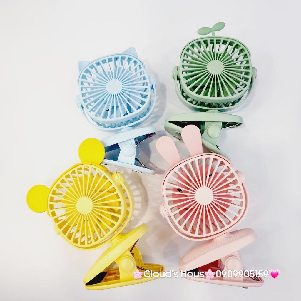 Mini Fan - Quạt kẹp size nhỏ siêu kute Nhiều Màu