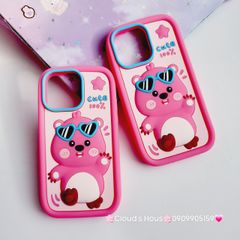 Case Ốp điện thoại iPhone Su dẻo Chuột Loopy Đeo Kính Cute 100% Viền Xanh iPhone 11/12/13/14/15/Pro/Promax