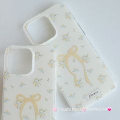 Case Ốp điện thoại iPhone Nơ Vàng Hoa nhí iPhone 12/13/14/15/16/Pro/Promax