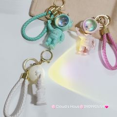 Móc Khóa Phi Hành Gia Cao Có Đèn Led Galaxy Space