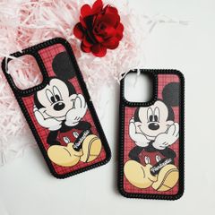 CASE IPHONE NHÁM DA Mickey  SIÊU KUTE Viền răng cưa