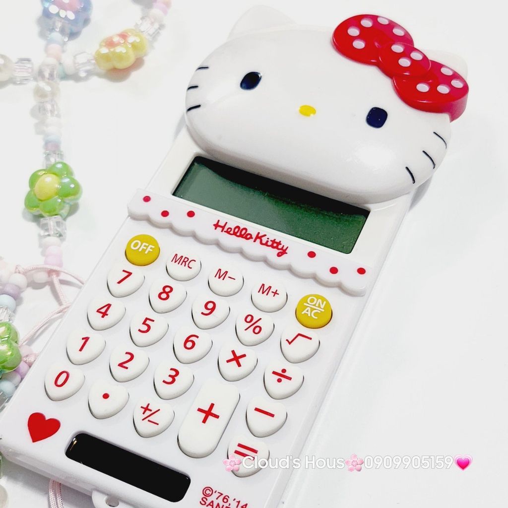 Máy Tính Hello Kitty Mini Cầm Tay (3 màu) - kèm dây charm KT966