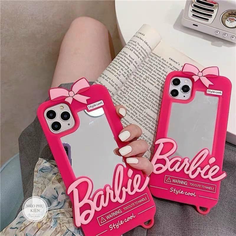 Case Ốp điện thoại iPhone SU DẺO Barbie Ốp gương iPhone 7Plus/8Plus/X/Xs/XsMAx