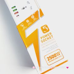 Ổ Cắm Điện Đa Năng Chính hãng LDNIO SC5415 2500W (5 cổng AC, 3 cổng USB, 1 cổng Type C PD20W)