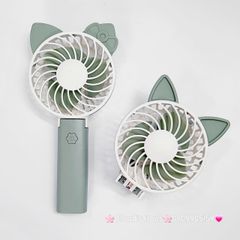 Quạt Cầm Tay - Để Bàn Tai Mèo Gập Được Đầu