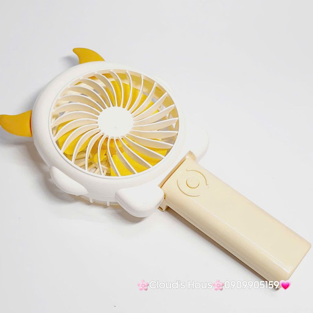 Mini Fan - Quạt Cầm Tay Có Tai Sừng Nhiều màu