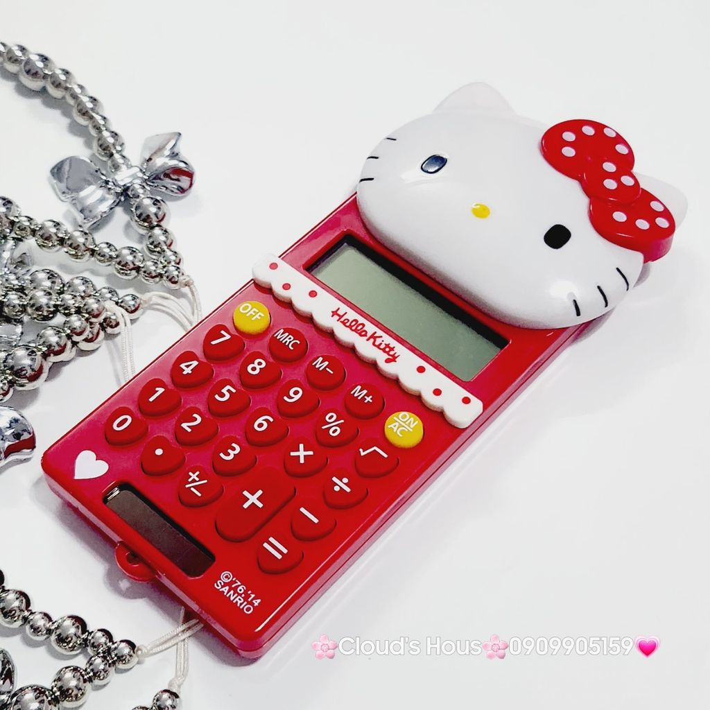 Máy Tính Hello Kitty Mini Cầm Tay (3 màu) - kèm dây charm KT966