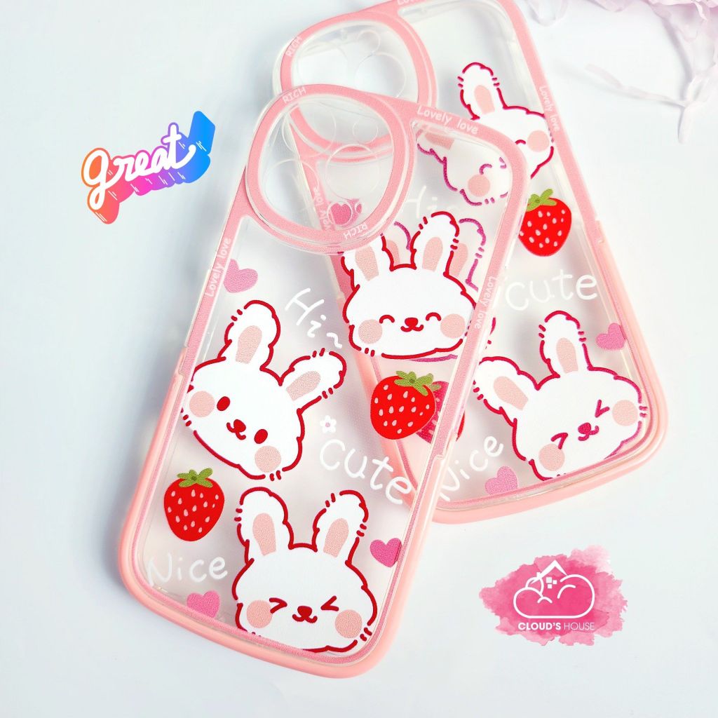 Case iPhone Thỏ cute Trong Chống Dựng iPhone 11/12/13/14/Plus/Pro/Promax