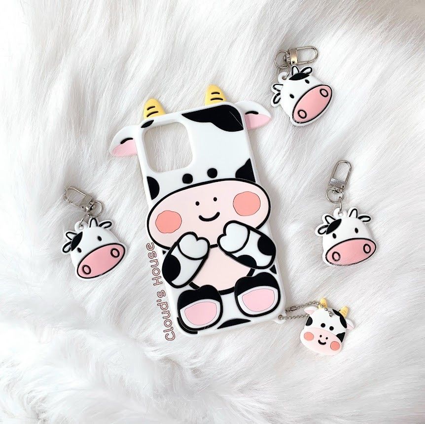 Case Ốp điện thoại iPhone Su dẻo Bò sữa Baby Sừng vàng iPhone 7/8/Plus/11/Xr/11Pro