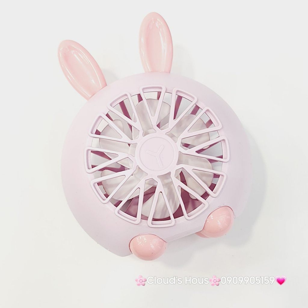 Mini Fan - Quạt Tai Thỏ và Gấu để bàn siêu mini