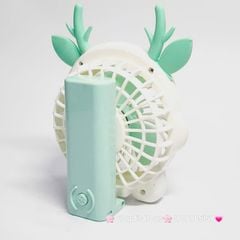 Mini Fan - Quạt Cầm Tay Có Tai Sừng Nhiều màu