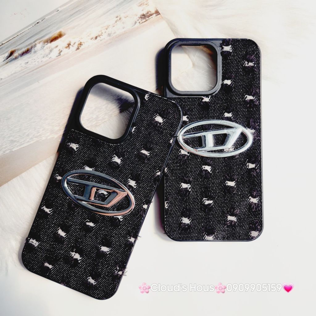 Case Ốp điện thoại iPhone Jeans Diesel Logo chữ D cá tính iPhone 7+/8+/X/Xs/XSMax/11/12/13/14/15/Pro/Promax