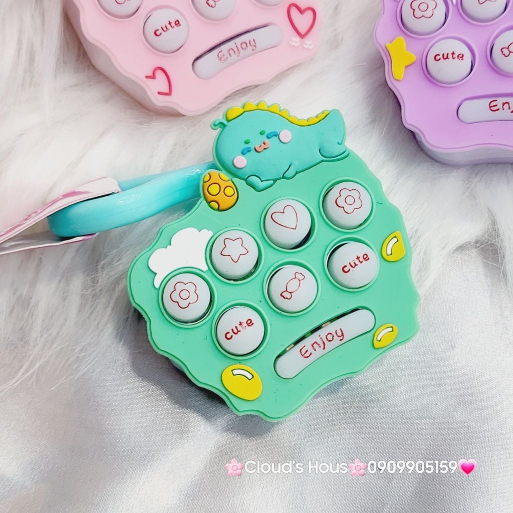 MÓC KHOÁ Đồ Chơi Bấm Pop it đèn nhạc