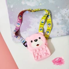 TÚI SILICONE/ POP IT ĐEO CHÉO CHO BÉ (Tặng kèm tai nghe)