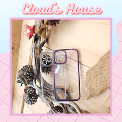 Case Ốp điện thoại iPhone Aapoo Lưng trong Chống ố Viền kim tuyến Camera đính đá Bling bling iPhone 11/12/13/14/Plus/Pro/Promax