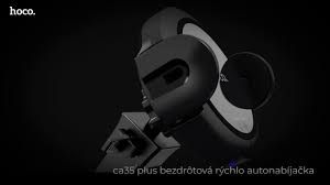 Kẹp điện thoại/Sạc nhanh không dây Kẹp giàn lạnh Xe hơi Sạc Điện Thoại Không Dây Trên Ô Tô HOCO CA35 Plus 10W Kiêm Giá Đỡ