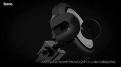 Kẹp điện thoại/Sạc nhanh không dây Kẹp giàn lạnh Xe hơi Sạc Điện Thoại Không Dây Trên Ô Tô HOCO CA35 Plus 10W Kiêm Giá Đỡ