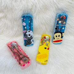 Bộ Đũa - Muỗng - Thìa kèm Hộp dễ thương