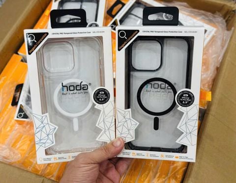 Case Ốp điện thoại iPhone Hoda Magsafe Trong Chống Shock iPhone 16/Pro/Promax