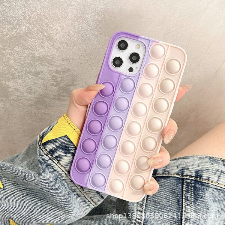 Case Ốp điện thoại iPhone Su dẻo Pop It Color iPhone 7+/XSM/11/12/Pro/Promax