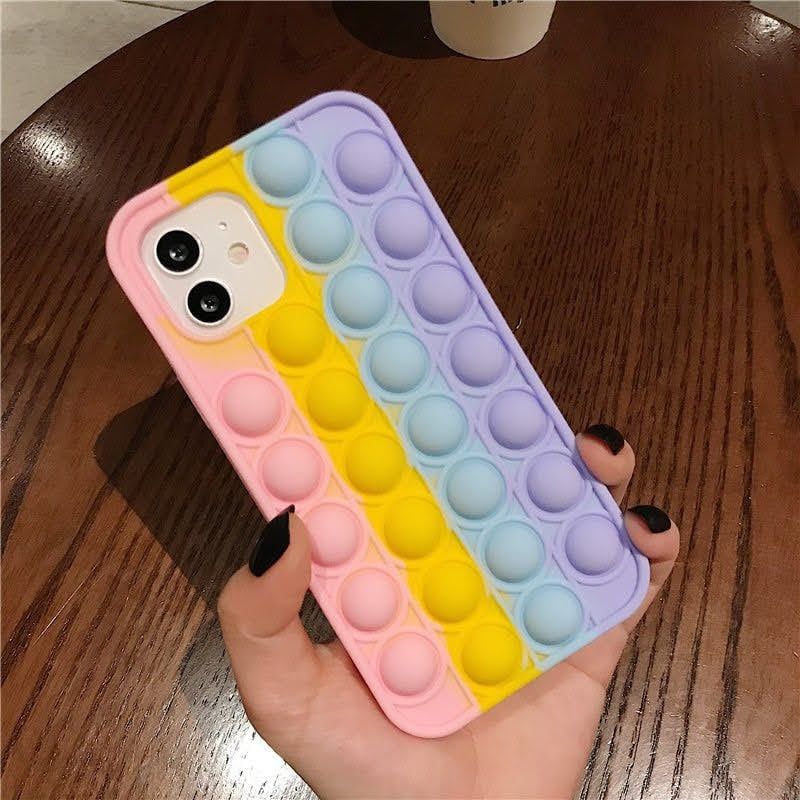Case Ốp điện thoại iPhone Su dẻo Pop It Color iPhone 7+/XSM/11/12/Pro/Promax