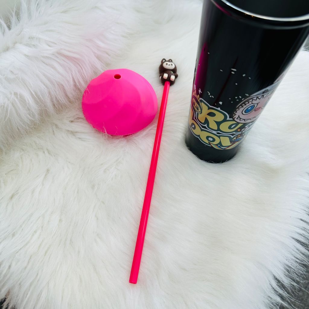 Ly Giữ Nhiệt Labubu Nắp Silicone Có mút chặn