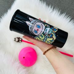 Ly Giữ Nhiệt Labubu Nắp Silicone Có mút chặn