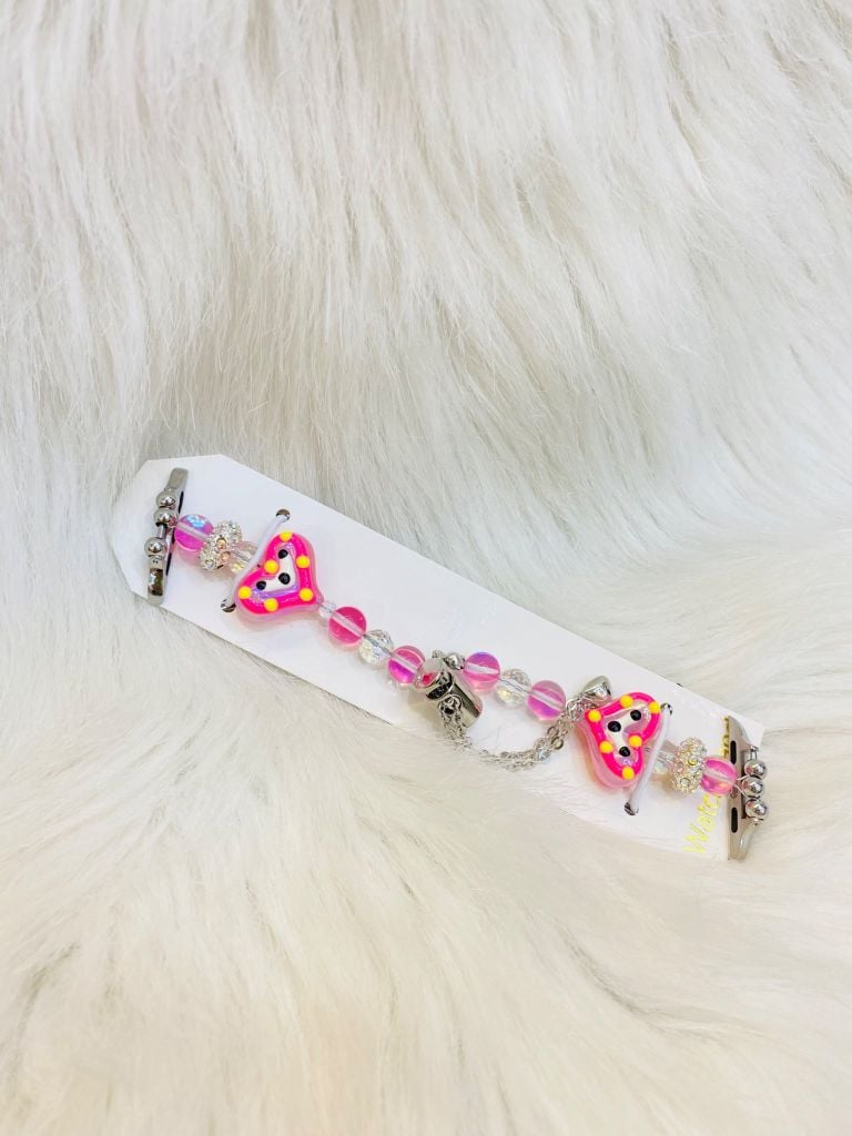 Dây Apple Watch Charm Trái tim dây rút