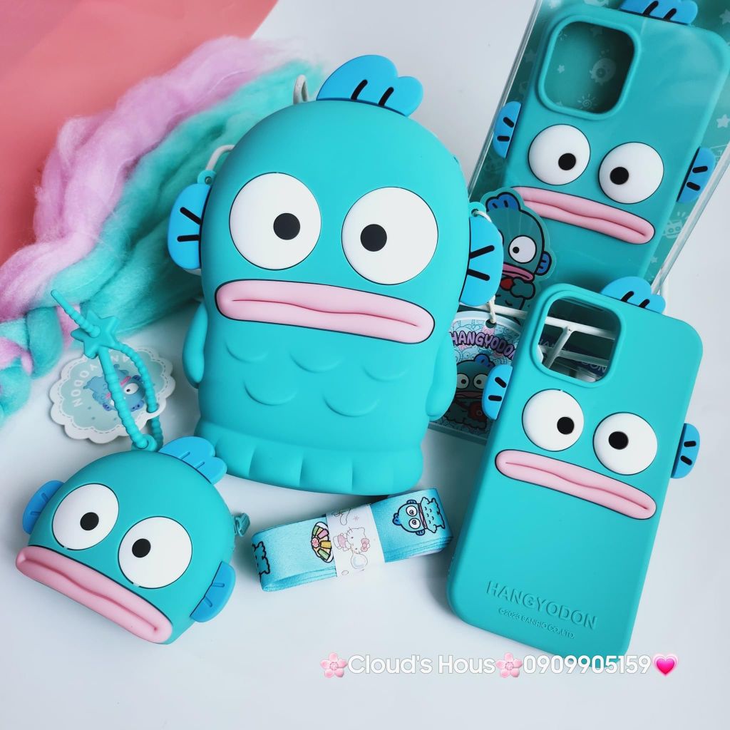 TÚI ĐEO CHÉO Silicone Cá Hangyodon Chính hãng