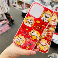 Case Ốp điện thoại iPhone Mèo May Mắn Đỏ Tết Good Luck - Make Money iPhone 12/13/14/15/Pro/Promax