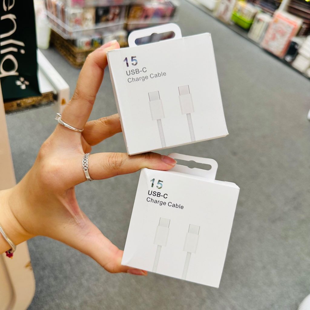 Cáp sạc USB-C iPhone 15/Pro/Promax 1m TypeC-TypeC