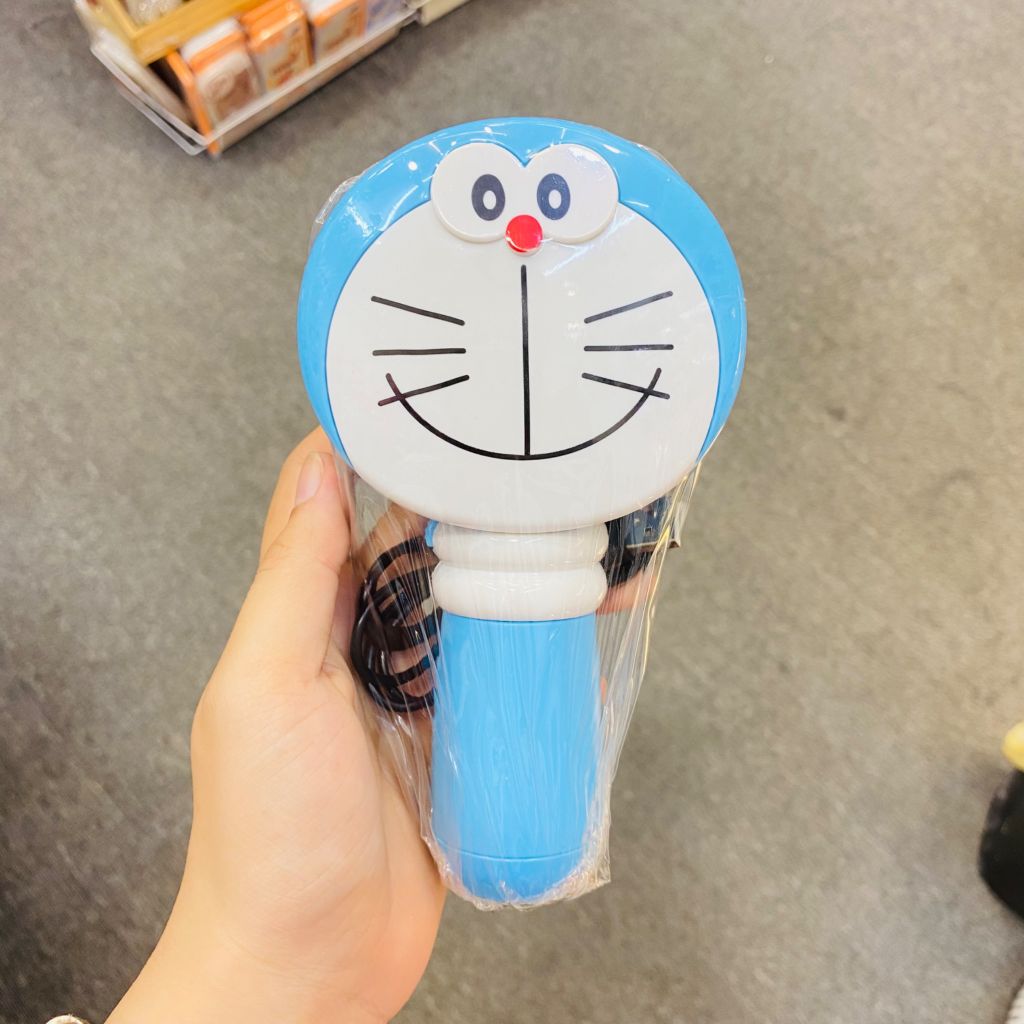 Mini Fan - Quạt Cầm Tay Kèm Gương Doraemon