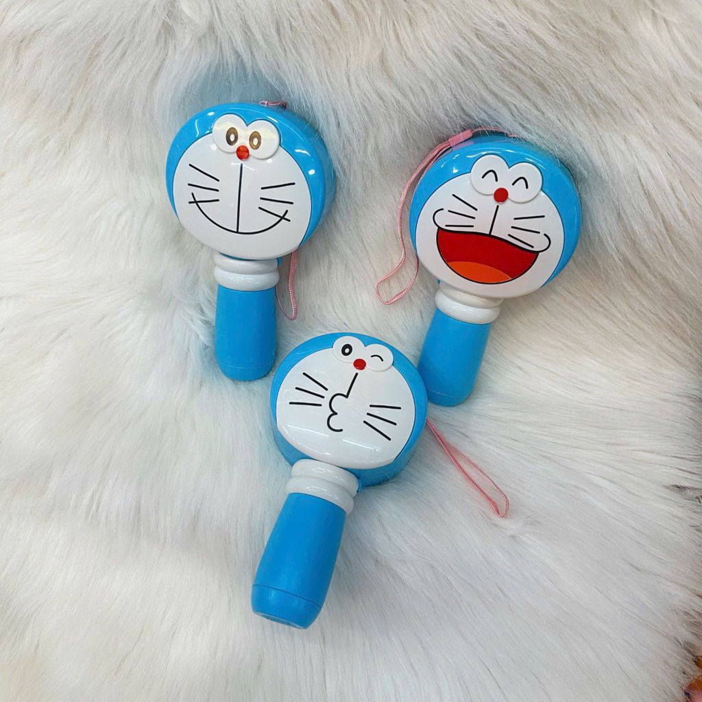 Mini Fan - Quạt Cầm Tay Kèm Gương Doraemon