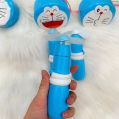 Mini Fan - Quạt Cầm Tay Kèm Gương Doraemon