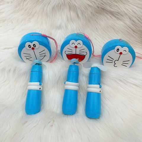 Mini Fan - Quạt Cầm Tay Kèm Gương Doraemon
