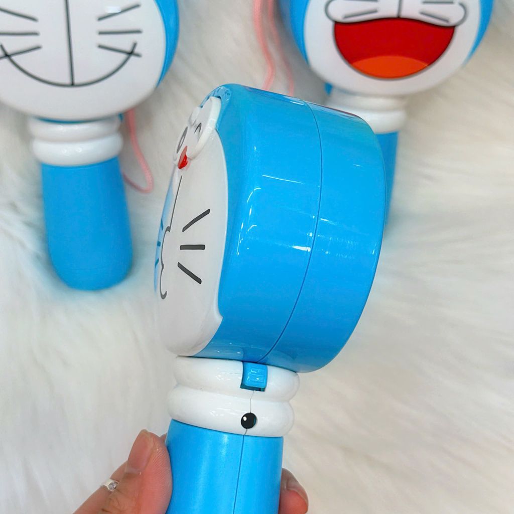 Mini Fan - Quạt Cầm Tay Kèm Gương Doraemon