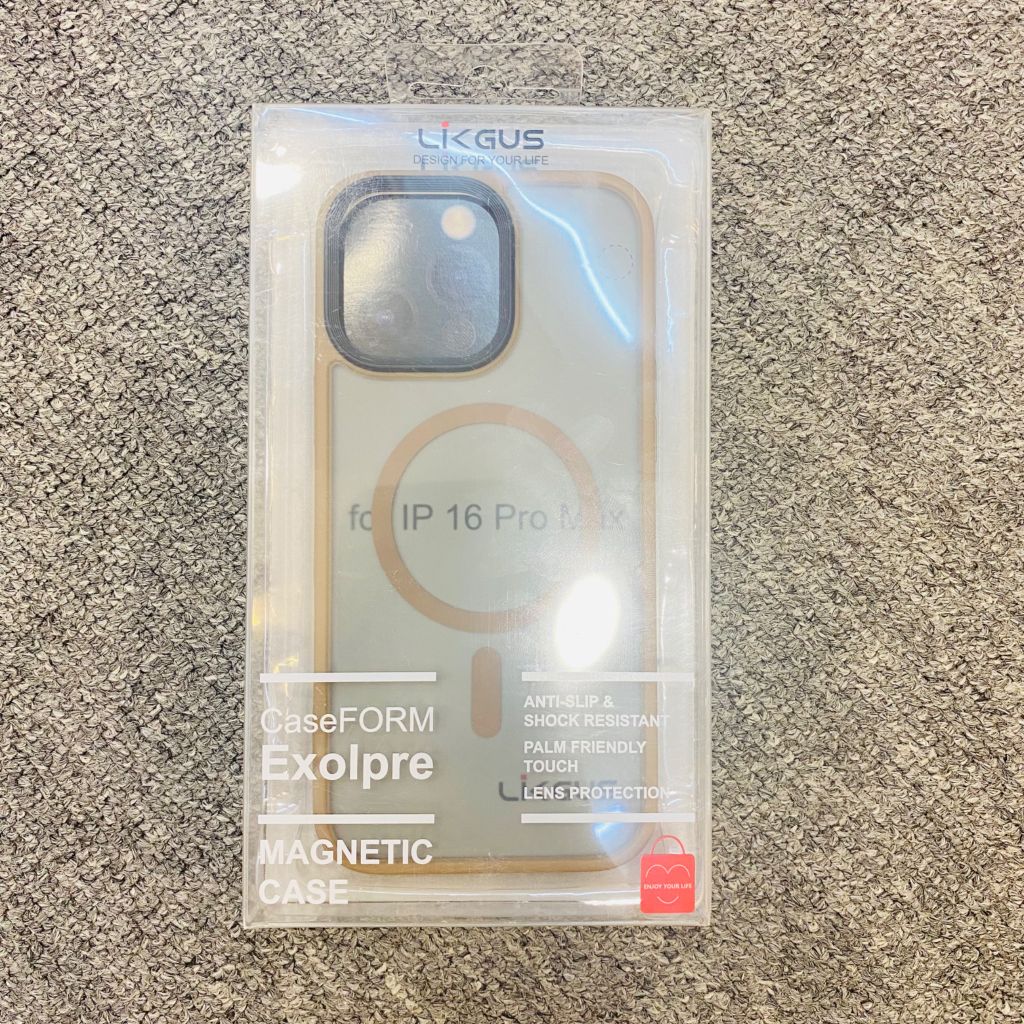 Case Ốp điện thoại iPhone Likgus Nhám Magsafe Viền Màu iPhone 16/Plus/Pro/Promax