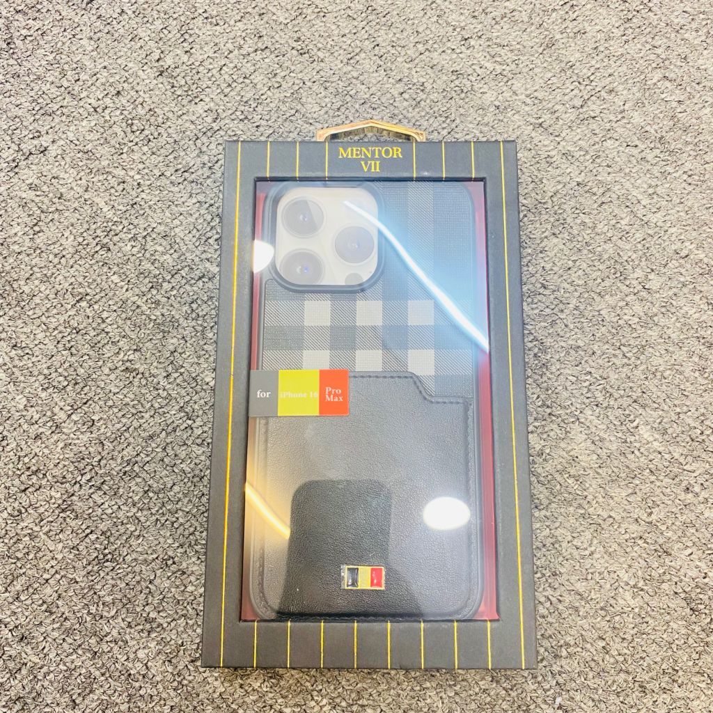 Case Ốp điện thoại iPhone Mentor VII Da Đựng Thẻ iPhone 16/Plus/Pro/Promax