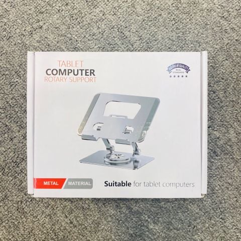 GIÁ ĐỠ MÁY TÍNH BẢNG TABLET COMPUTER ROTARY SUPPORT xoay 360 độ(Bằng nhôm)