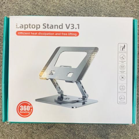 GIÁ ĐỠ LAPTOP/Máy Tính Bảng Laptop Stand V3.1 xoay 360 độ ( bằng nhôm)