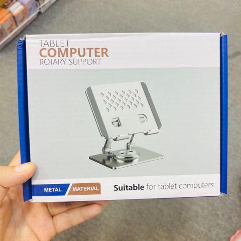 GIÁ ĐỠ MÁY TÍNH BẢNG TABLET COMPUTER ROTARY SUPPORT xoay 360 độ(Bằng nhôm)