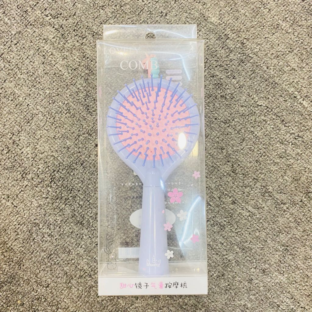 Lược Gỡ Rối Tròn Kèm Gương Kute