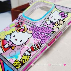 Case Ốp điện thoại iPhone Likgus Hello Kitty Kim Tuyến Bling Bling iPhone 12/13/14/15/Pro/Promax