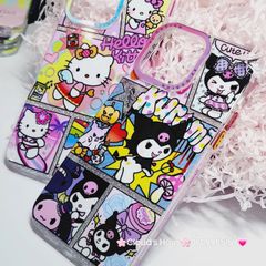 Case Ốp điện thoại iPhone Likgus Kuromi Hoạt hình Bling Bling iPhone 12/13/14/15/Pro/Promax